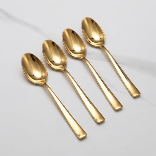 8 Piece Gold Spoons Set (Gold / 8.1 Inch)
