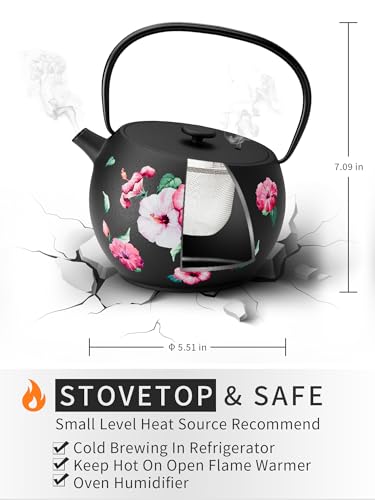Teapot with Removable Infuser (0.9 Quarts / Morning Glory)