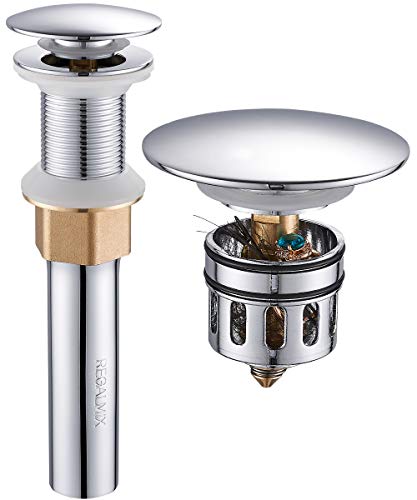 Bathroom Sink Drain (Without Overflow / Chrome)