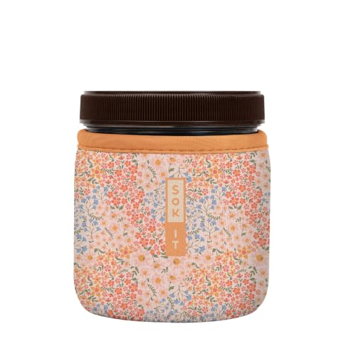 IceCreamSok Insulated Neoprene Cover (Dainty Florals / Fits Talenti 16oz Pints)