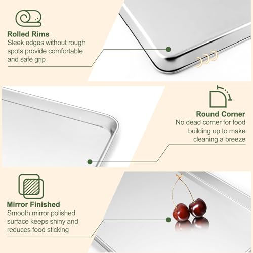 Baking Sheet with Rack Set (16" & 12.5" & 10.5")