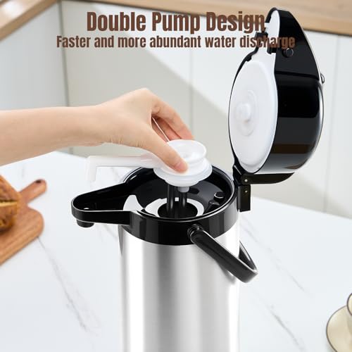 Coffee Carafe With Pump (Stainless Steel)