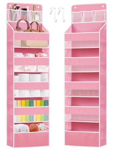 Over the Door Organizers Storage (Pink / 1 pack)