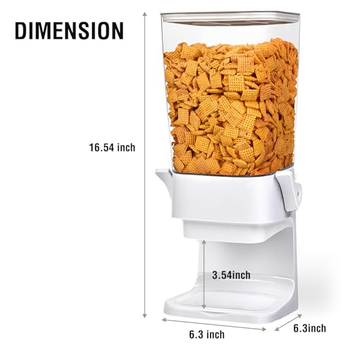 Cereal Dispenser Countertop 2pcs (White & 2pcs)