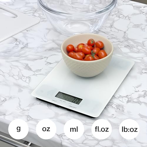 Glass Platform Digital Kitchen Scale (Glass - Black)