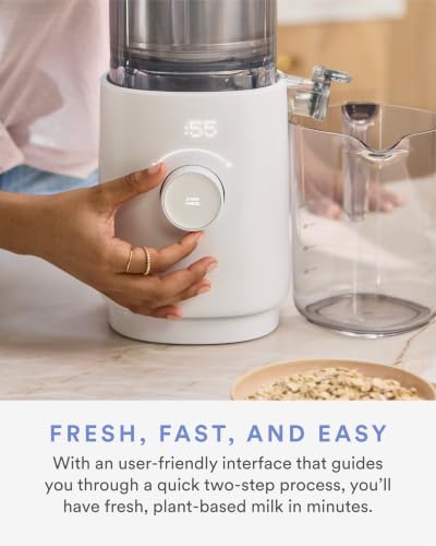 M1 - Plant-Milk Maker - Homemade oat and nut milk - White (32 Fl Oz)