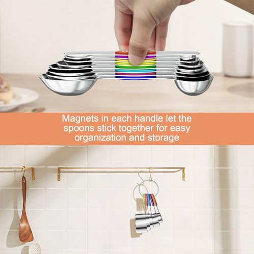 13 Piece Measuring Cups and Magnetic Spoons Set (13 Count)