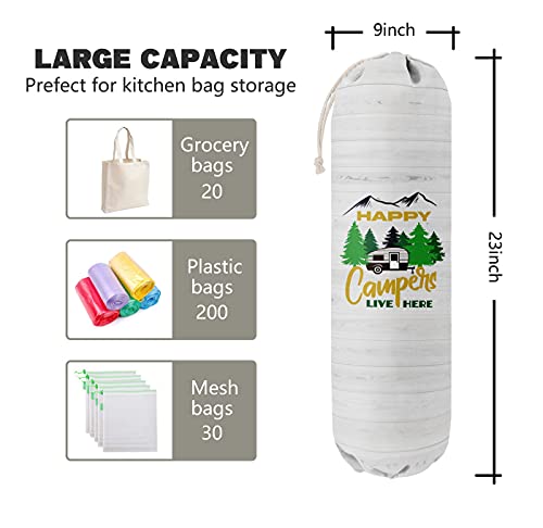 Happy Campers Grocery Bags Holder Organizer (Camping 02)