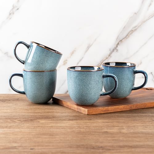 12oz Coffee Mugs (Set of 6 / Ocean Blue)