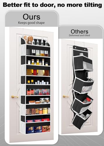 1Pack Over the Door Organizer Storage (1 Pack / Black)