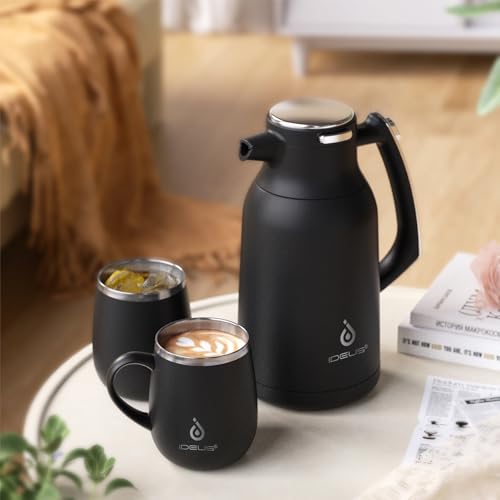 Thermal Coffee Carafe 68oz (Black / 68 Ounces)