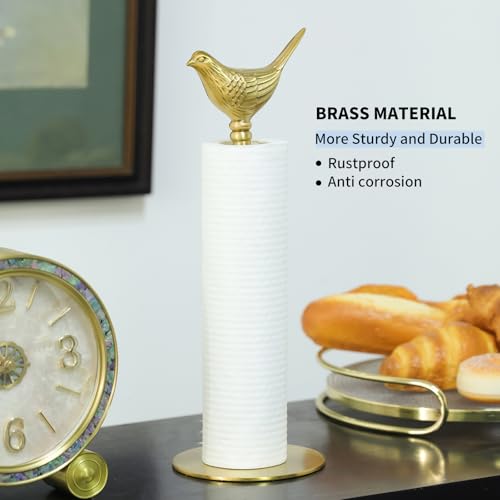 Luxurious Gold Paper Towel Holder Countertop (Gold)