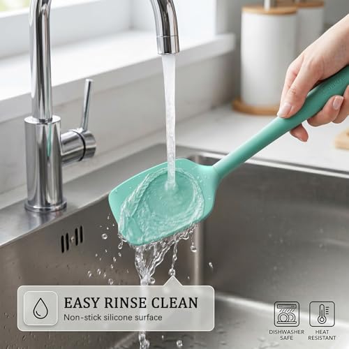 Silicone Spatula Set of 7 (PureAquagreen)