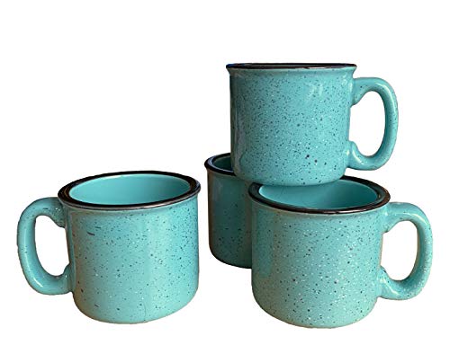 Ceramic Campfire Mug (Aqua)