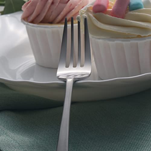 Bailey 20 Piece Forged Stainless Steel Flatware Set Cutlery Set (Satin / 20 pieces for 4)