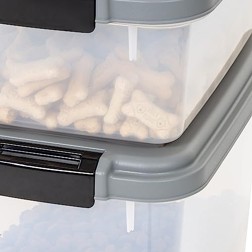 3 Piece Airtight Pet Food Storage Container Combo with Scoop (45 QT (33 QT + 12 QT))