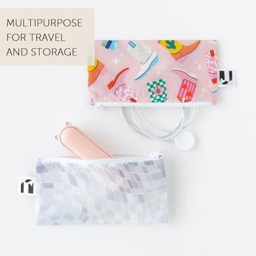 Roamio Reusable Sandwich and Snack Bags (Cowgirl Boots & Disco)