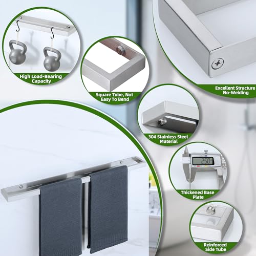 24 Inch Hand Towel Holder Towel Bar for Bathroom Wall Mounted (Brushed / 24-Inch)