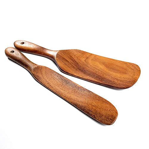 Spurtle Set Natural Acacia Wooden Kitchen Utensils Set of 4