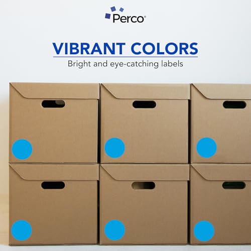 Light Blue Perforated Round Circle Dot Sticker 3 (Blue - Light / 3 Inch)