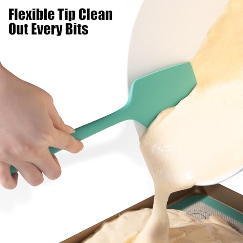 600°F Heat Resistant Silicone Spatula Scrapers (Set of 3 / Multicolor 4)