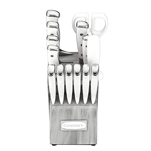 15 Piece Knife Set with Block (Natural/Grey)