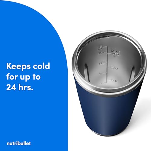 Flip Portable Blender with Insulated Cup (20 oz / Indigo)