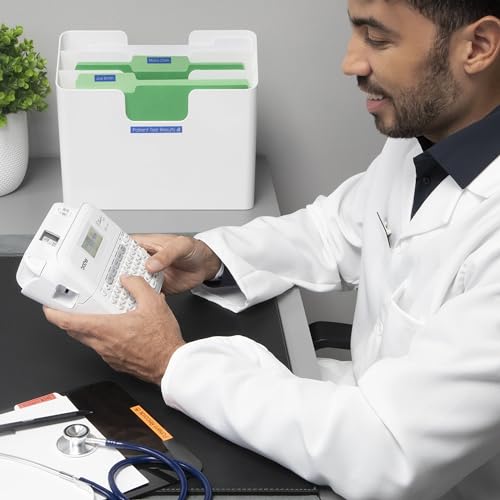 P-Touch PT-D410 Home / Office Advanced Label Maker | Connect via USB to Create and Print on TZe Label Tapes up to ~3/4 inch, White (Standard / PTD410)