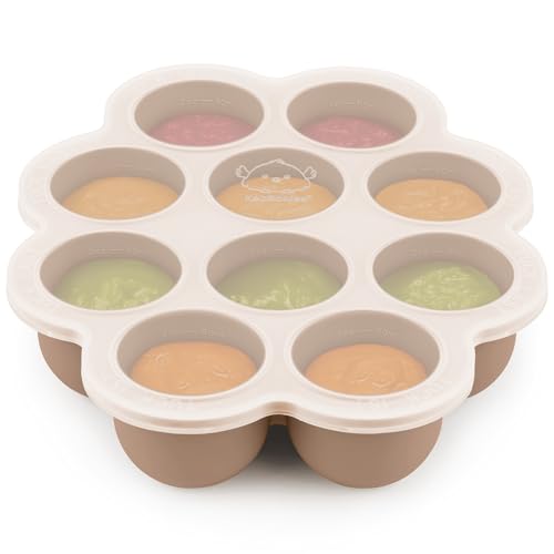 Silicone Food Freezer Trays with Lid (Chai Latte)
