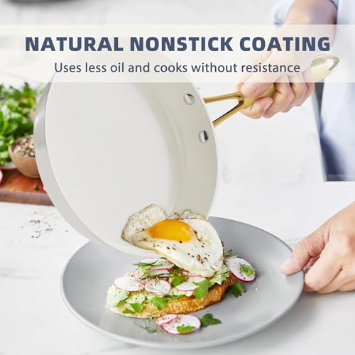 Ceramic Pots and Pans Set Non Stick Cookware Set with Utensils Set