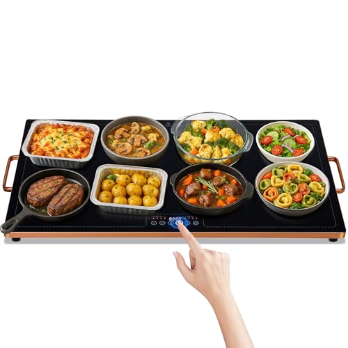 Electric Warming Tray (32″×18″ / Gold)