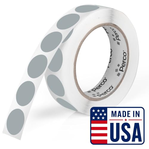 Grey Round Circle Dot Sticker 1 (Grey / 1 Inch)