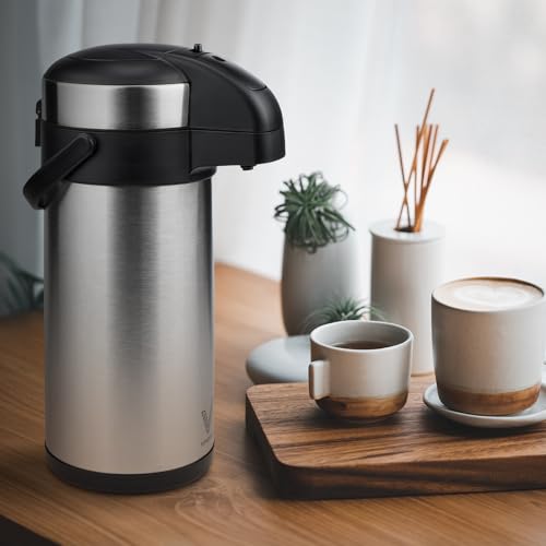 Airpot Coffee Dispenser with Pump (169 Ounces / 1 Pack)