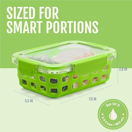 Duraglass 3.4 Cup Glass Meal Prep Containers (Fruit Salad / 3.4 Cup)