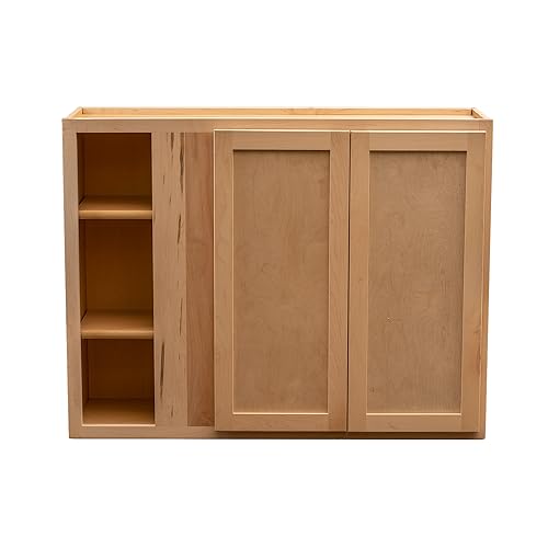 Quicklock RTA (12"D x 39"W x 42"H Blind Corner / Raw Maple)