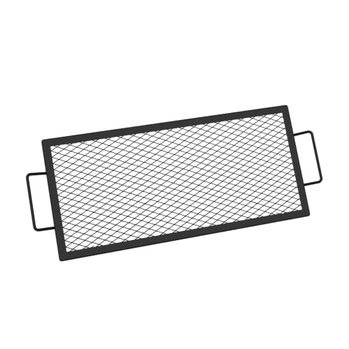 Heavy Duty Rectangular Fire Pit Grill Grate with X (32-INCH)