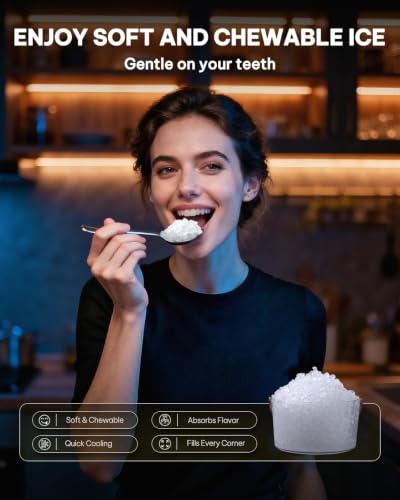 Nugget Ice Maker Countertop (Smart Controlled / 44 lbs)