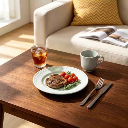 HomeVSS 16 Piece Pearl Dots Stoneware Dinnerware Set