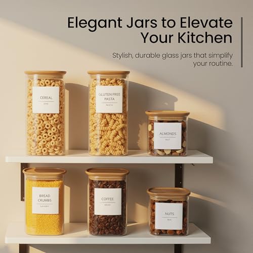 Square Glass Food Storage Containers (6 Count)