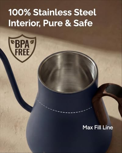 Gooseneck Electric Kettle (Navy Blue)