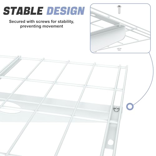 2 Pack Garage Wall Shelves (White / 24*48inch)