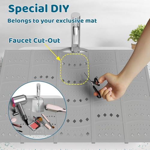 Silicone Foldable Bathroom Sink Cover