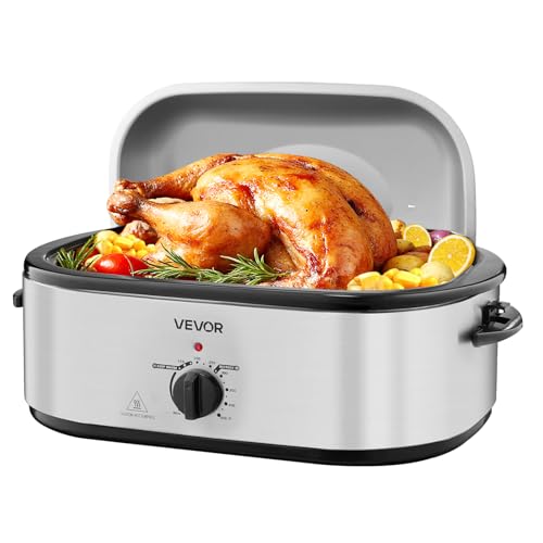Roaster Oven 22QT Electric Roasting Pan (Silver / 22QT)