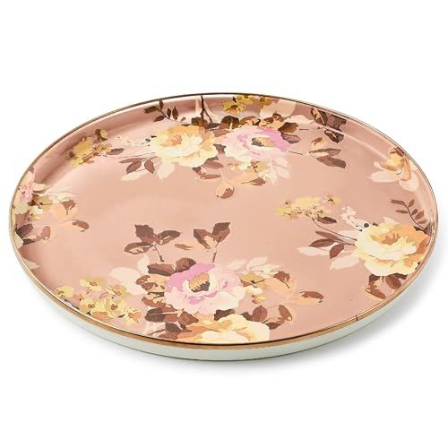 Enamel Round Tray (Mauve Wild Rose)