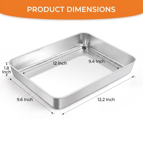 Stainless Steel Baking Pan Set (2 Count)