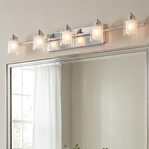 Kolt 42" LED Vanity Light (5-Light / Polished Chrome)