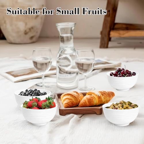Wheat Straw Snack Bowls 10oz Set of 8 (10 oz / White)