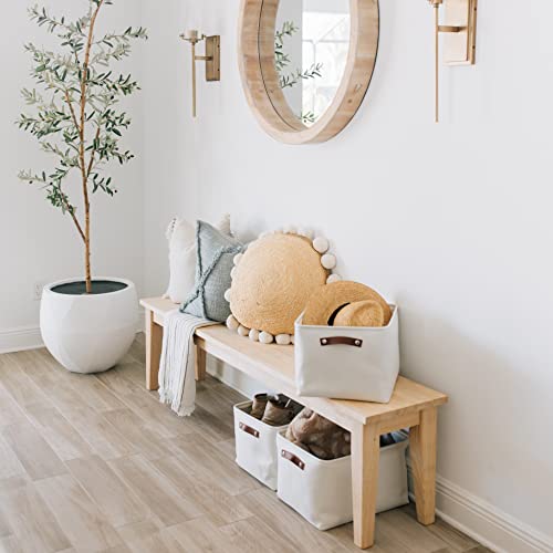 16x12.5in Storage Baskets (Full Off-White / Extra Large - 3pc)
