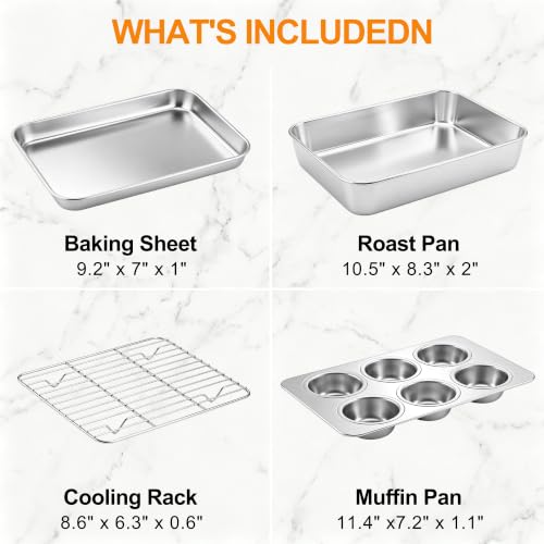Baking Pan Set for Toaster Oven