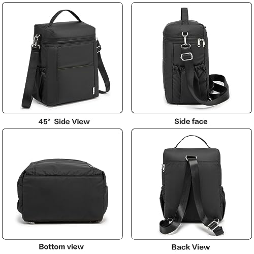 NOL Insulated Lunch Bags for Women Cooler Bag Lightweight Nylon Waterproof Lunch Box for Work